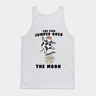 The cow jumped over the moon skating Tank Top